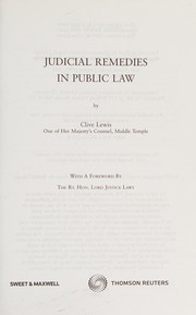 Judicial remedies in public law /