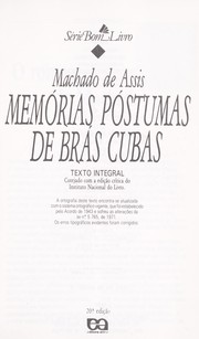 Memórias póstumas de Brás Cubas /