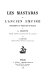 Les mastabas de lancien empire : fragment du dernier ouvrage de Auguste �Edouard Mariette /