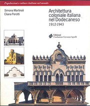 Architettura coloniale italiana nel Dodecaneso, 1912-1943 /