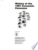 History of the 1987 economic censuses /