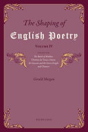 The shaping of English poetry