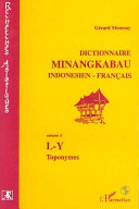 Dictionnaire Minangkabau, indonesien français /