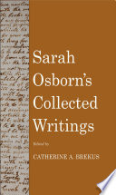 Sarah Osborn's collected writings /
