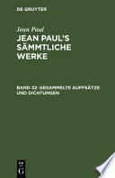 Jean Paul's Sämmtliche Werke.