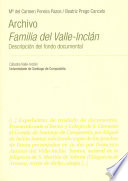 Archivo familia del Valle-Incl�an : descripci�on del fondo documental /