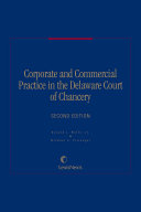 Corp and commercial practice in the Delaware Court of Chancery - index