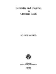 Geometry and dioptrics in classical Islam /