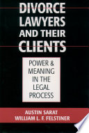 Divorce lawyers and their clients power and meaning in the legal process /
