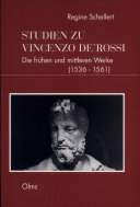 Studien zu Vincenzo de'Rossi : die frühen und mittleren Werke (1536-1561) /