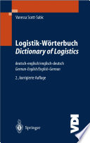 Logistik-Wörterbuch : Deutsch - Englisch/Englisch - Deutsch /