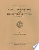 Kallias of Sphettos and the revolt of Athens in 286 B.C. /