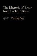 The rhetoric of error from Locke to Kleist /