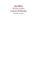 Lezioni di filosofia : da Fichte a Lukács /