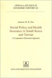 Social policy and health insurance in South Korea and Taiwan : a comparative hisorical approach /