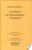 Der Renvoi im internationalen Privatrecht /