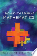 Teaching for learning mathematics /