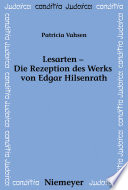 Lesarten - Die Rezeption des Werks von Edgar Hilsenrath /