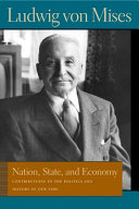 Nation, state, and economy contributions to the politics and history of our time /