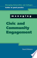 Managing civic and community engagement /