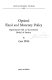 Optimal fiscal and monetary policy : experiments with an econometric model of Sweden /