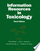 Information resources in toxicology /