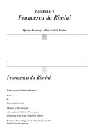 Francesca da Rimini : tragic opera in Italian in four acts /